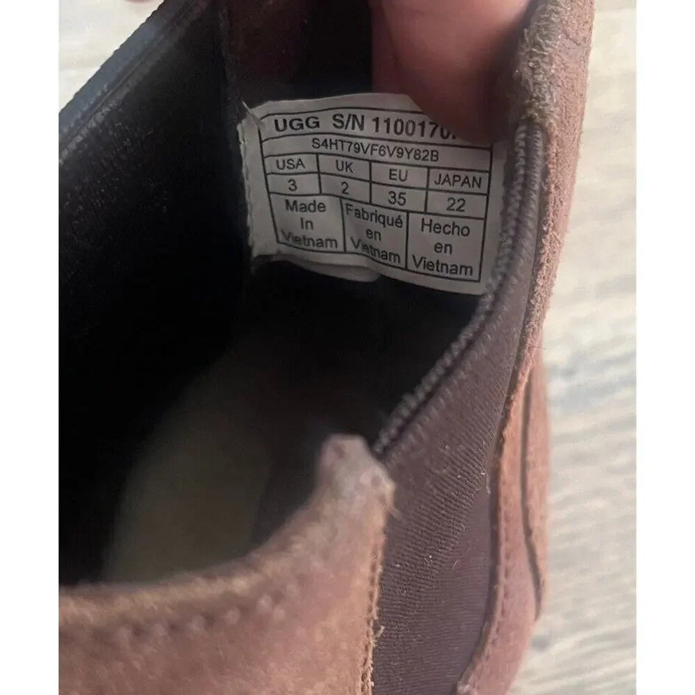 UGG Kids Brown Suede Chelsea Boots